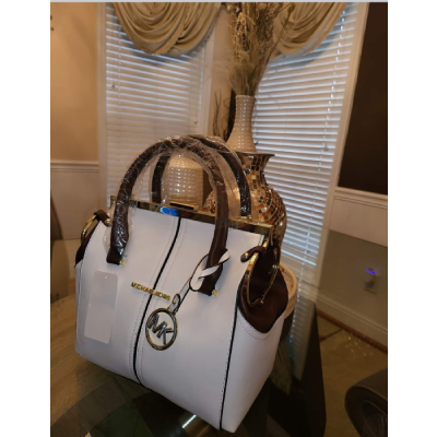 Designer White Handbag